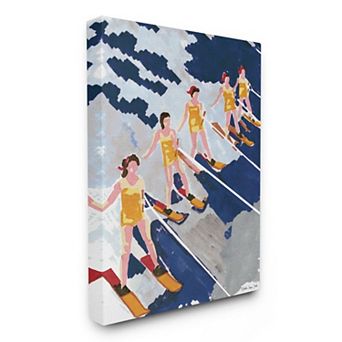 Stupell Home Decor Retro Waterski Women Canvas Wall Art