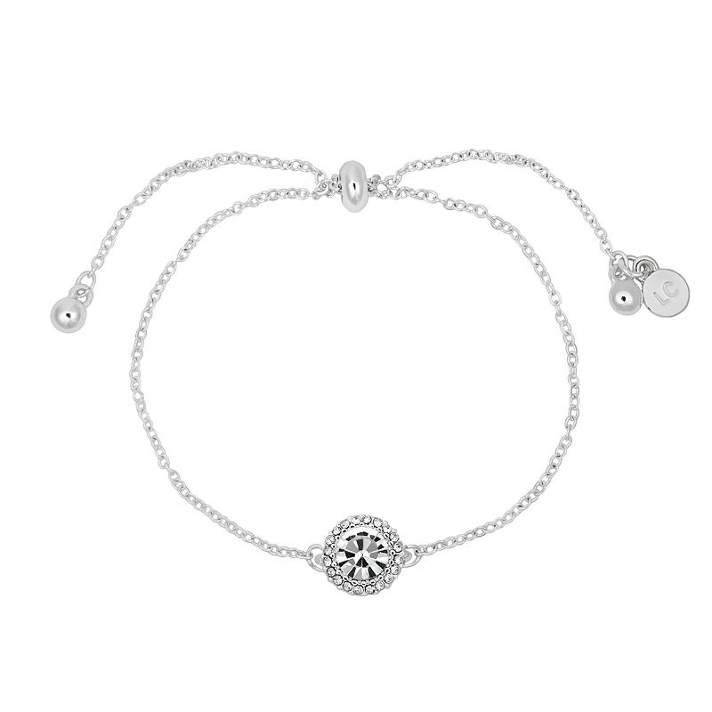 LC Lauren Conrad Birthstone Pull-Tie Bracelet, Womens, Silver