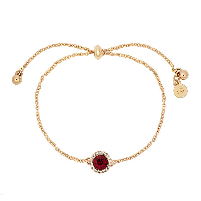 LC Lauren Conrad Birthstone Pull-Tie Bracelet, Womens, Gold