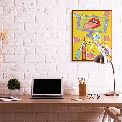 Stupell Home Decor Sweet Selfie Love Retro Color Pop Design Wall Art