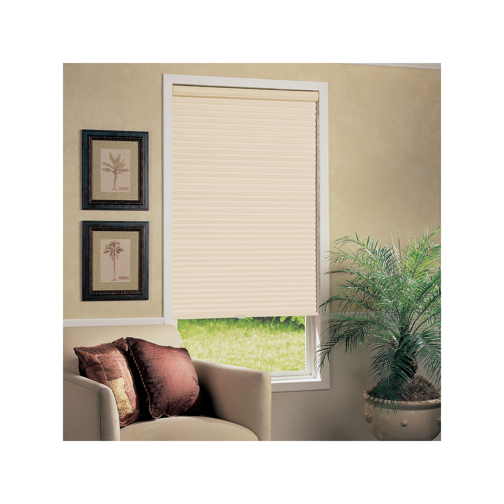 Harper Lane Glide Cellular Shade Blackout Ivory 36x64