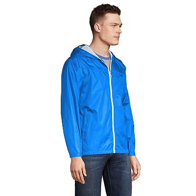 Men's Lands' End Packable Waterproof Windbreaker Jacket