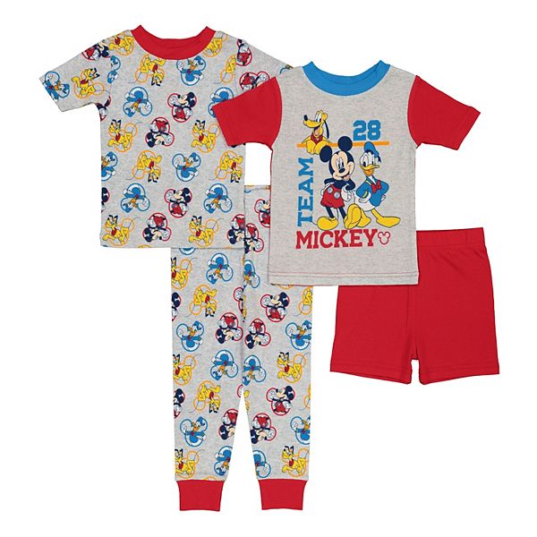 Disney s Mickey Mouse Toddler Boy 4 Piece Pajama Set