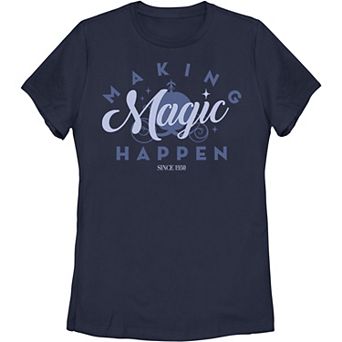 Juniors' Disney's Cinderella 70th Anniversary Making Magic Since 1950 Tee