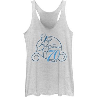 Juniors' Disney's Cinderella 70th Anniversary Simple Logo Tank Top