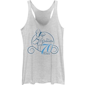 Juniors' Disney's Cinderella 70th Anniversary Simple Logo Tank Top