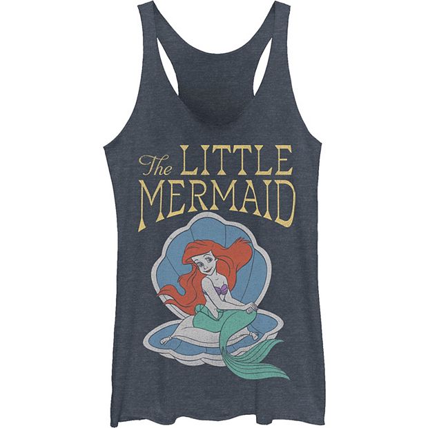 Disney The Little Mermaid Ariel Shell Logo Portrait Tank Top