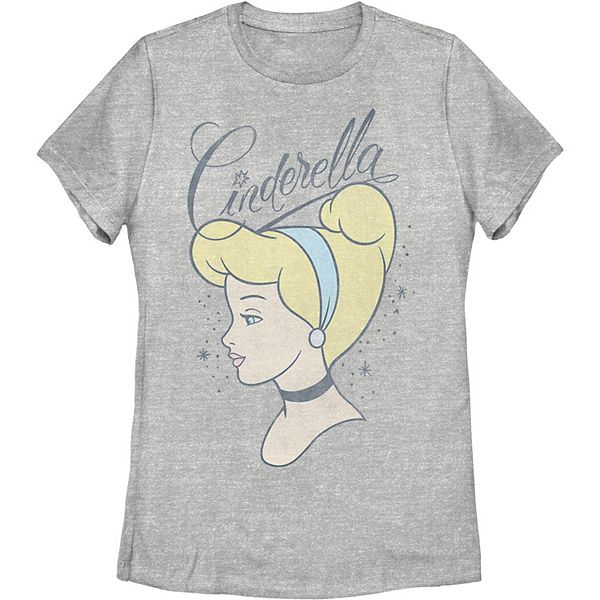 Juniors' Disney's Cinderella 70th Anniversary Cinderella Profile Tee