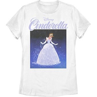 Juniors' Disney's Cinderella 70th Anniversary Cinderella Dress Poster Tee