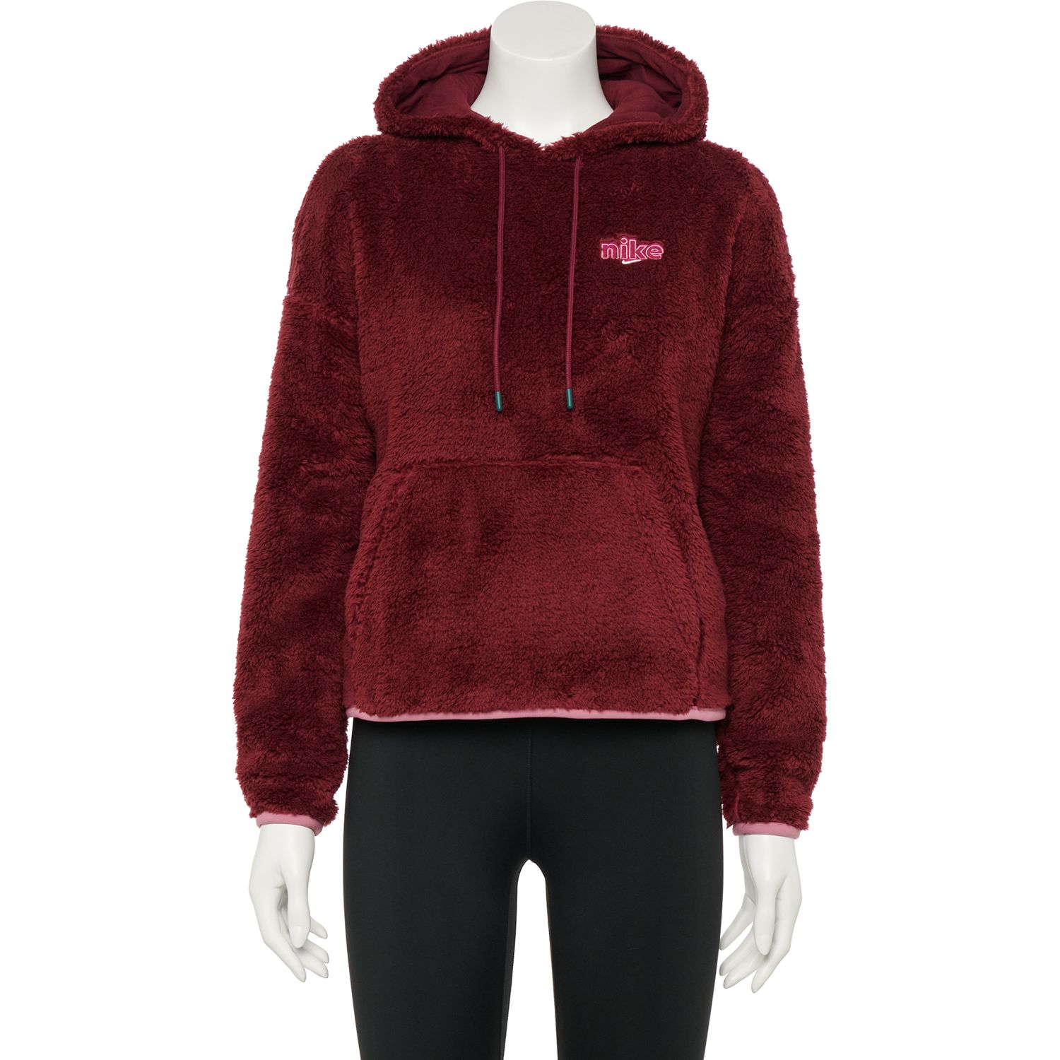 dark red nike hoodie