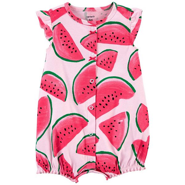 Baby girl 2025 watermelon romper