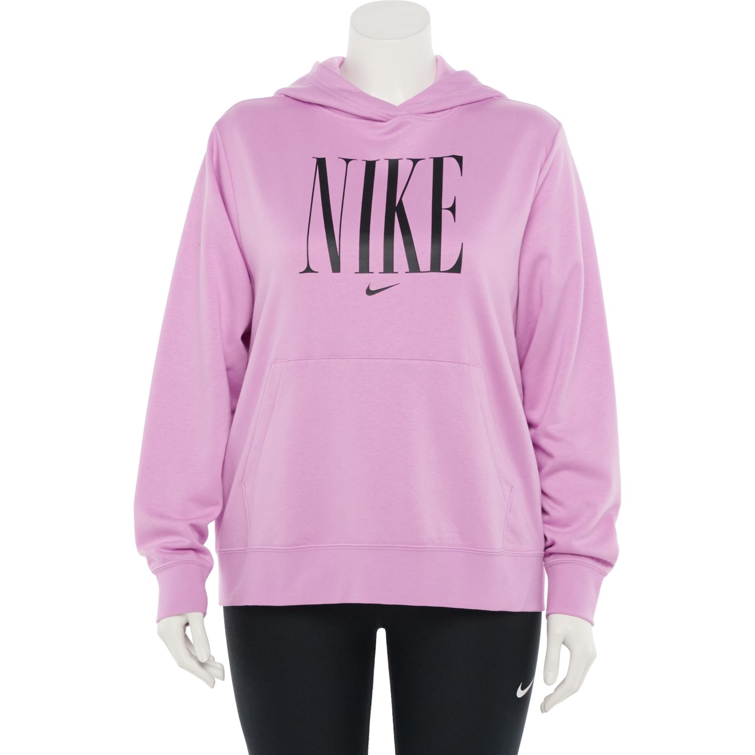 black and pink nike sweatshirt