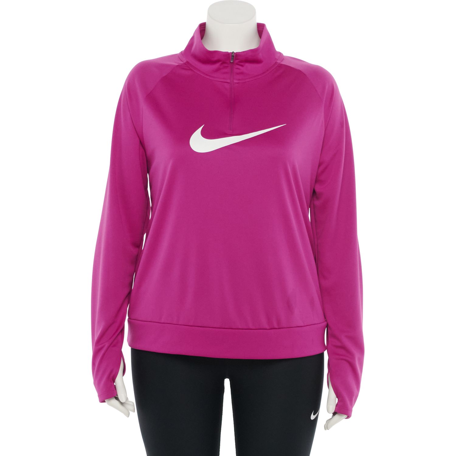 nike plus size half zip