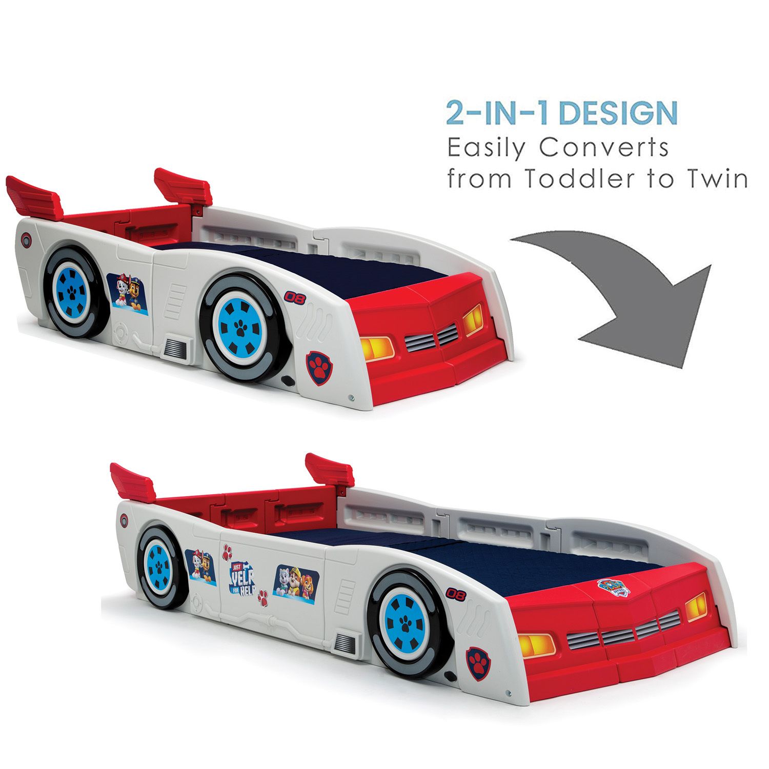 twin paw patrol bed