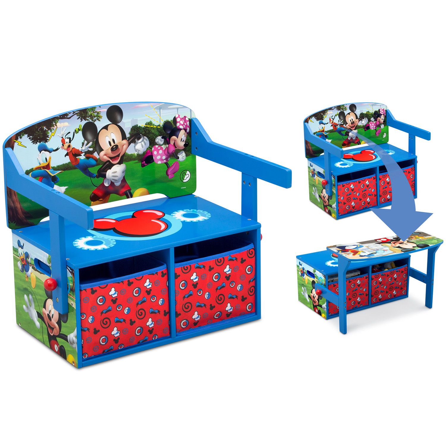 mickey mouse book and toy organizer