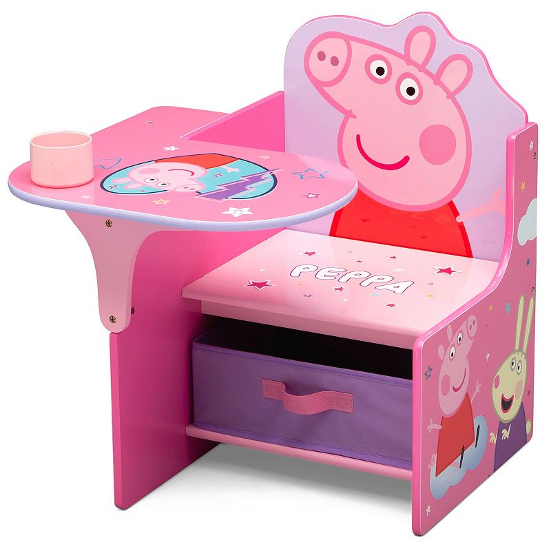 Delta Children Peppa Pig Chair Desk with Storage Bin, Green