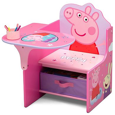 Delta Children Peppa Pig Chair Desk with Storage Bin