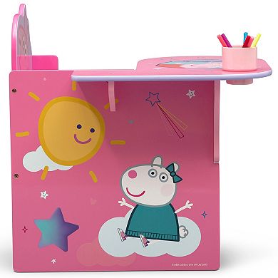 Delta Children Peppa Pig Chair Desk with Storage Bin