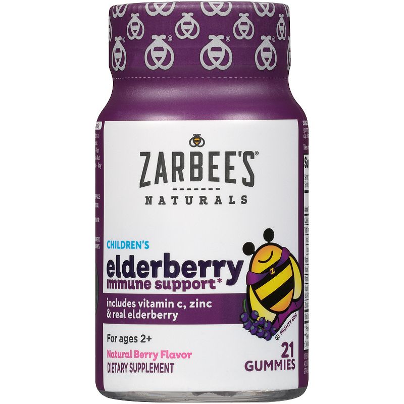 UPC 898115002732 product image for Zarbee's Children's Elderberry Immune Support Gummies, Pink | upcitemdb.com
