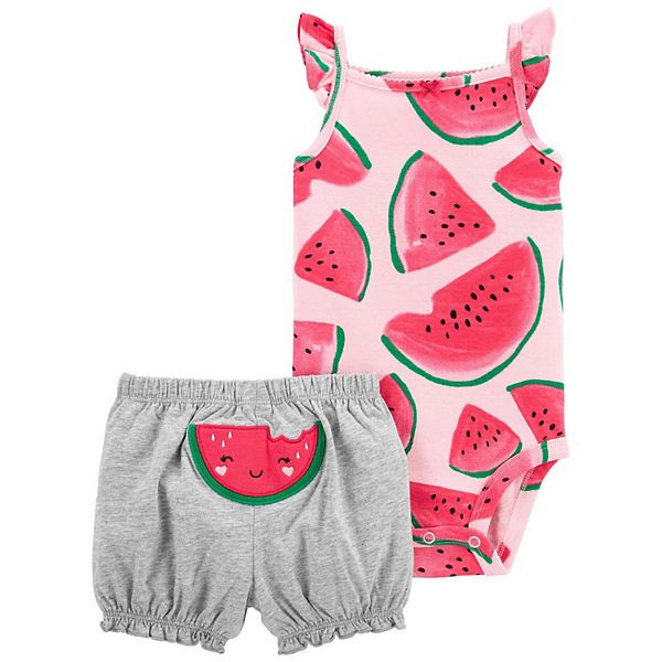 Carter's best sale watermelon outfit