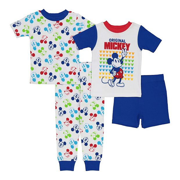 Disney s Mickey Mouse Toddler Boy 4 Piece Pajama Set