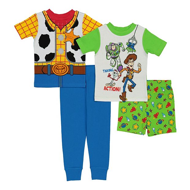 Disney Pixar Toddler Boy 4 Piece Toy Story 4 Pajama Set