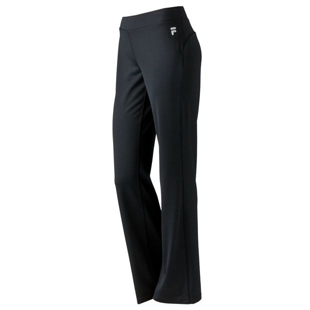 FILA Sport ~ Black Straight Leg Athletic Pants ~ Workout Pants
