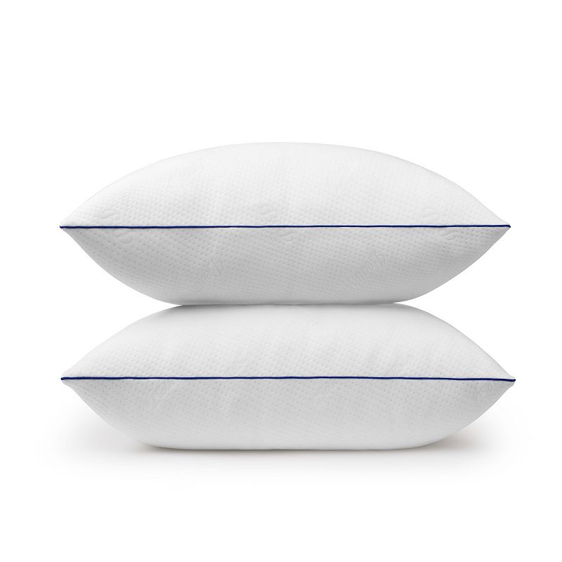 Beautyrest Antimicrobial Fresh Sleep Memory Foam Cluster Pillow, White, JUM