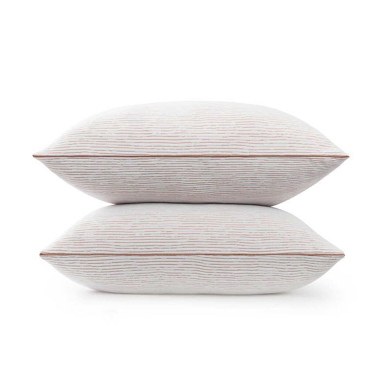 Beautyrest Copper Lux Memory Foam Cluster Pillow, White, JUMBO