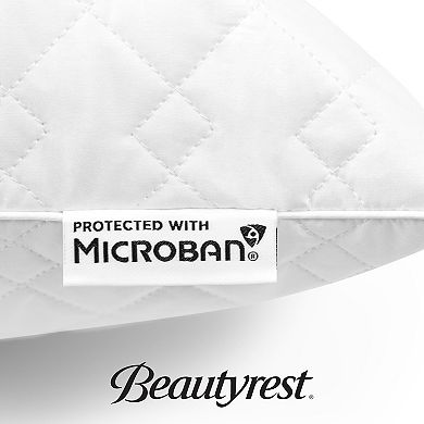 Beautyrest 2-pack Cotton Quilted Memory Foam Cluster Pillow Set
