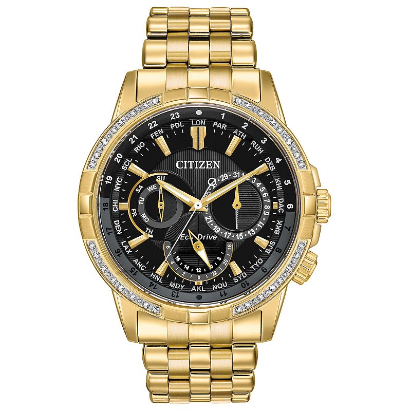 73711107 Citizen Eco-Drive Mens Calendrier World Time Watch sku 73711107