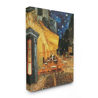 Stupell Home Decor Cafe Terrace at Night Van Gogh Canvas Wall Art