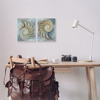 Stupell Home Decor Intricate Nautilus Design Wall Art 2-piece Set