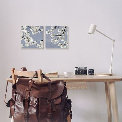 Stupell Home Decor White Cherry Blossom Tree Branches 2-piece Set