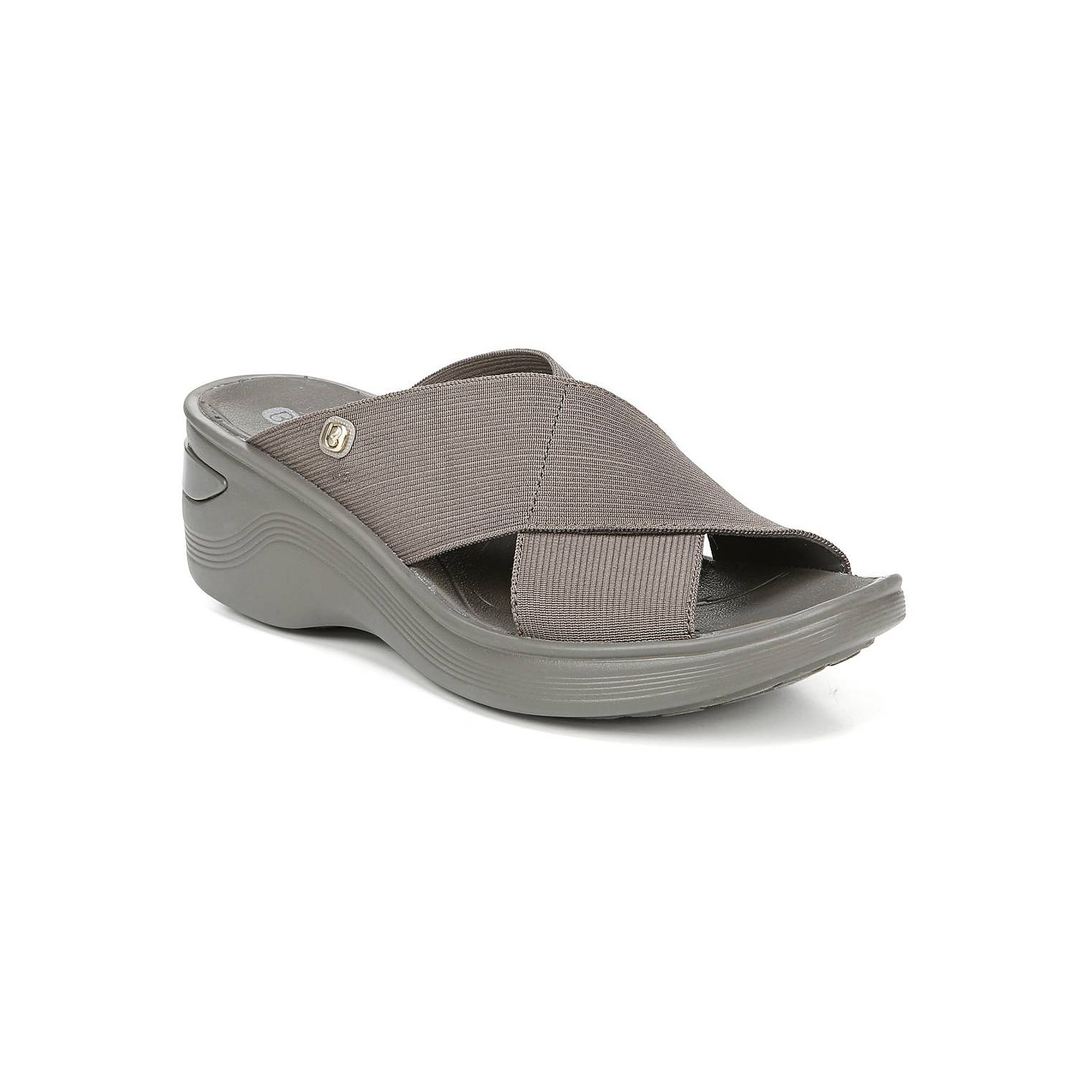 LifeStride Desire Womens Washable Wedge Sandals, Size: 6 Wide, Morel