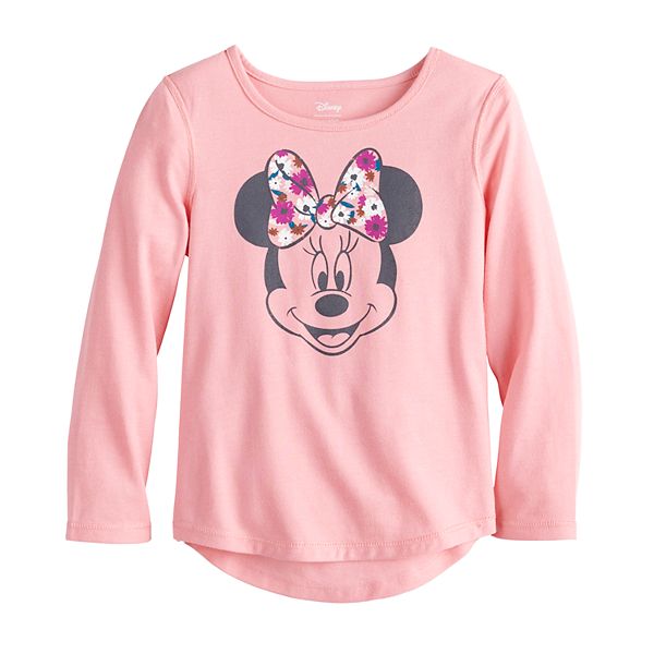 WarnerBros Minnie Mouse Girls T-Shirt Hoodie Activewear Zip up 2 PC Outfit Set Sizes 3T-7