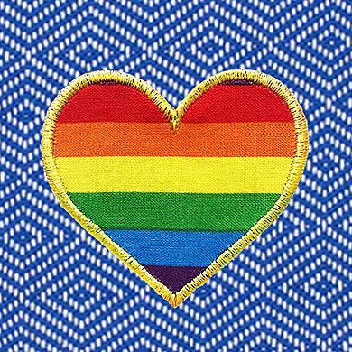 Linum Home Textiles Turkish Cotton Diamond Cheerful Rainbow Heart Pestemal Beach Towel
