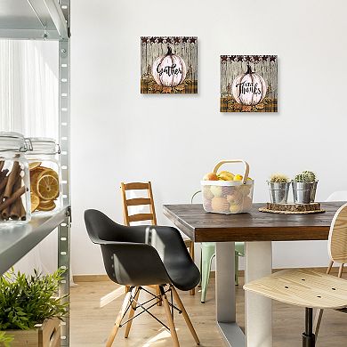 Master Piece Country Pumpkin Gather and Give Thanks Wall Art