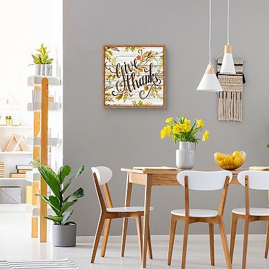 Master Piece Give Thanks Canvas Wall Art