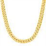 Men's 18K Gold Plated Cuban Chain Diamond Dust Cut Hip Hop 7 Bracelet
