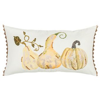 Rizzy Home Gold Gourds Throw Pillow