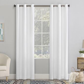 No. 918 Lindstrom Textured Draft Shield Fleece Insulated Room Darkening Grommet Window Curtain