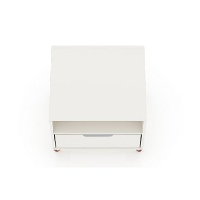 Manhattan Comfort Rockefeller 1-Drawer Nightstand