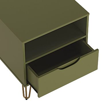 Manhattan Comfort Rockefeller 1-Drawer Nightstand