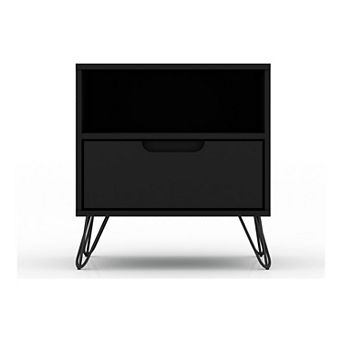 MANHATTAN COMFORT Rockefeller 1-Drawer Nightstand