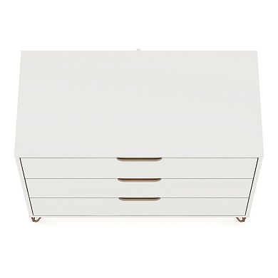 Manhattan Comfort Rockefeller 3-Drawer Dresser