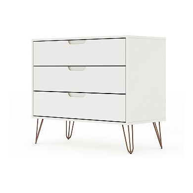 Manhattan Comfort Rockefeller 3-Drawer Dresser