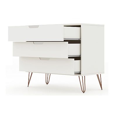 Manhattan Comfort Rockefeller 3-Drawer Dresser