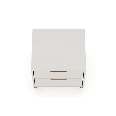 Manhattan Comfort Rockefeller 2-Drawer Nightstand