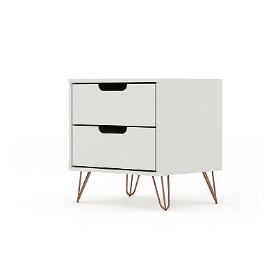 Manhattan Comfort Rockefeller 2-Drawer Nightstand